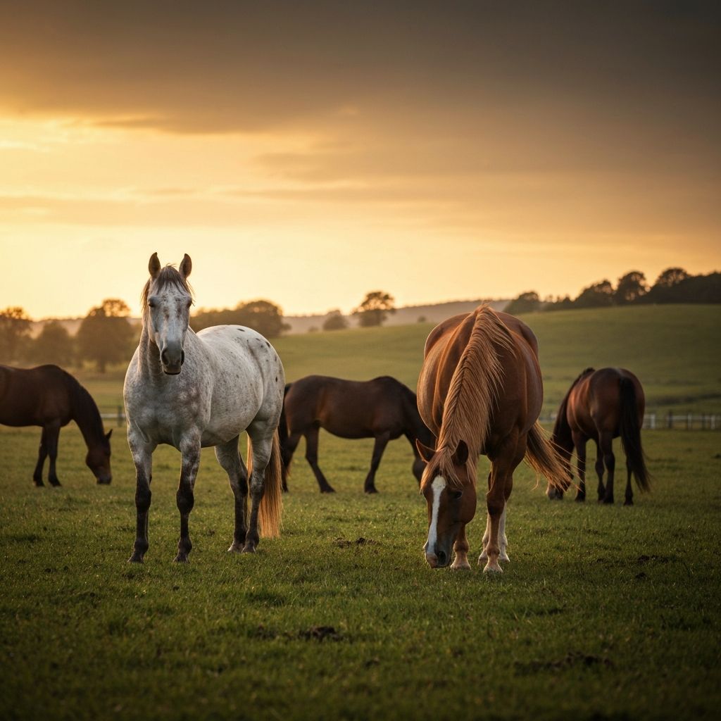 Pferde auf der Weide